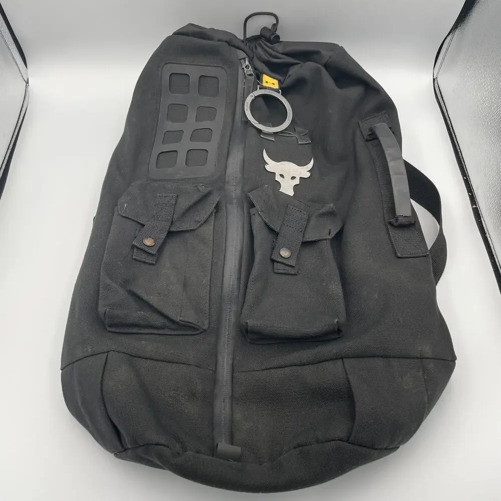 Under Armour Project Rock 60 Bag Backpack Rucksack Gym Duffle Travel School